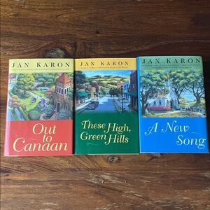 3 Jan Karon Hardcover Mitford Books Series Canaan, Green Hills, New Song